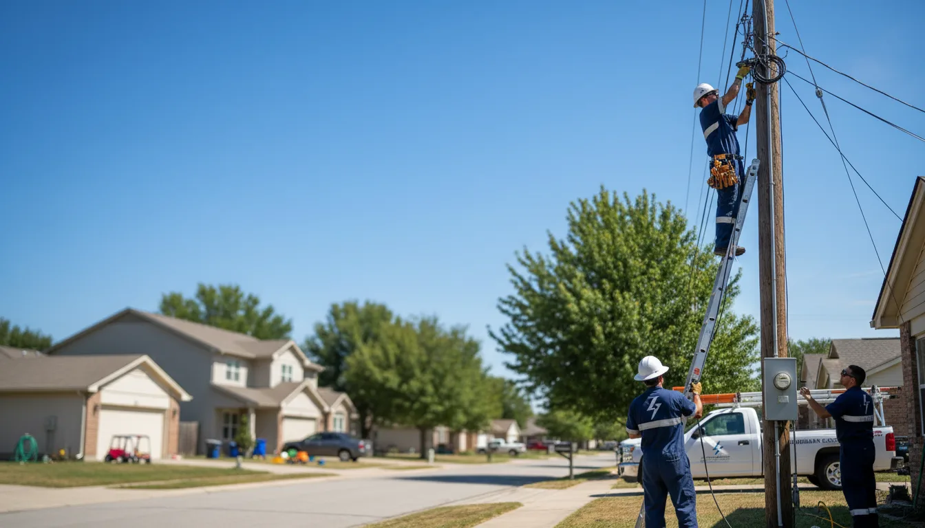 Residential electrician providing installation services in Clements, CA